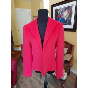 Tomatoe red wool short jacket
